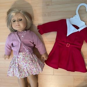 American Girl Doll KIT with Red Dress
